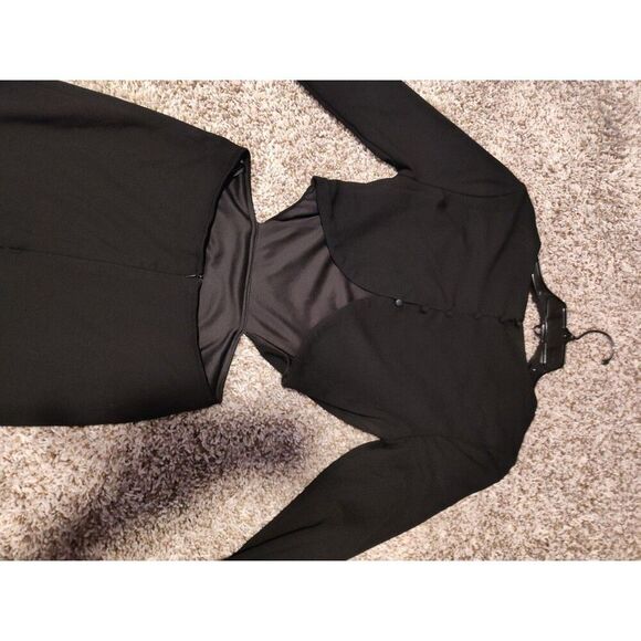 LULUS Garden Bliss Black Long Sleeve Cutout Mini Dress Size Small - Picture 4 of 4